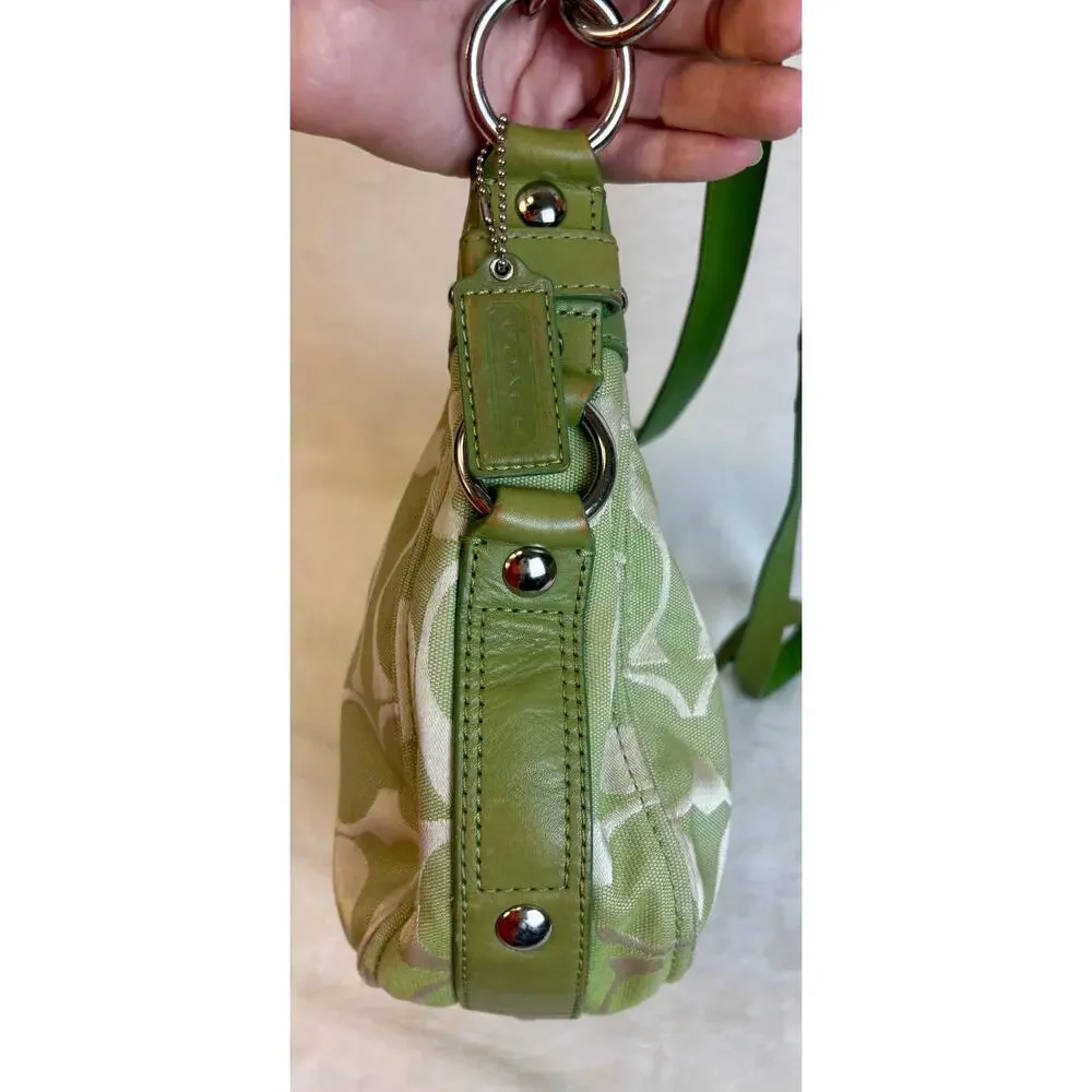 Coach Y2K Zoe Signature Hobo in Pistachio Colorway